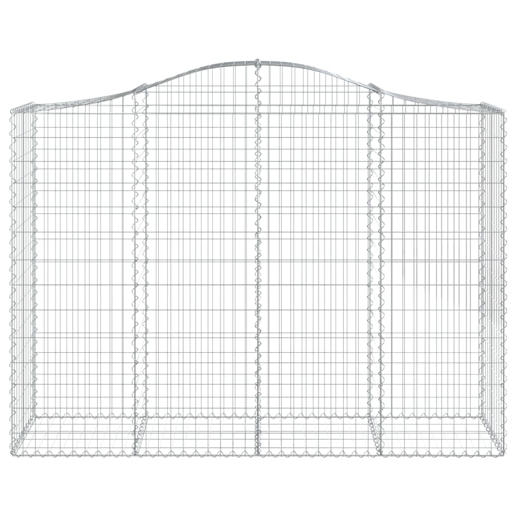 Gabionkurver buede 3 stk 200x50x140/160 cm galvanisert jern