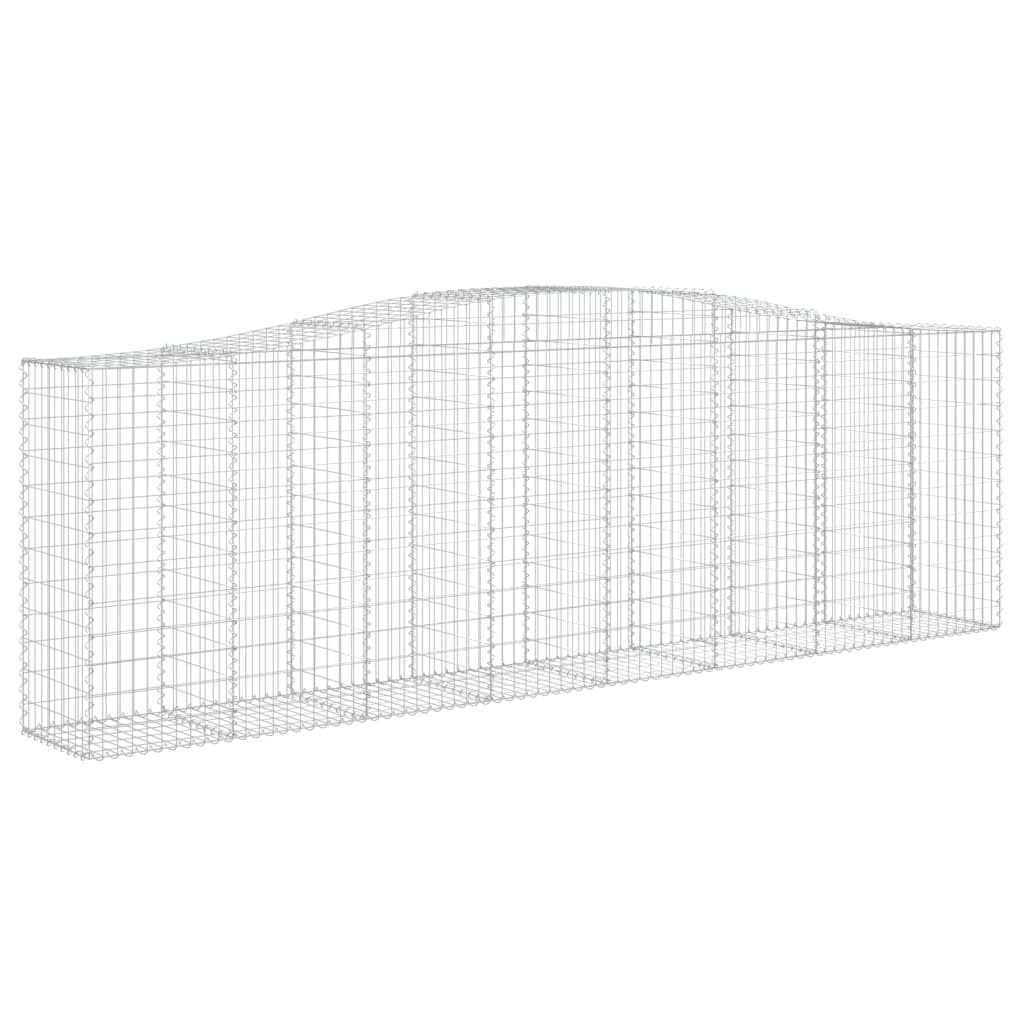 Gabionkurver buede 3 stk 400x50x120/140 cm galvanisert jern