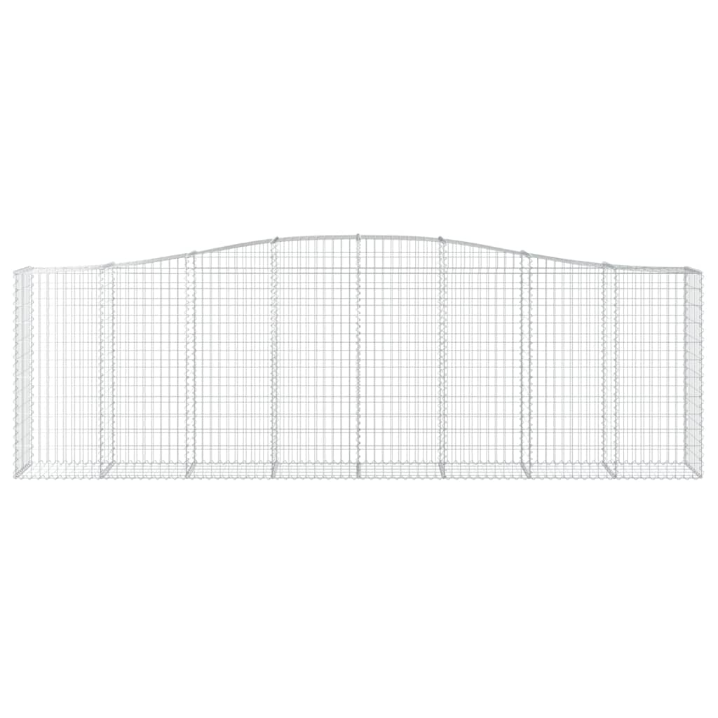 Gabionkurver buede 3 stk 400x50x120/140 cm galvanisert jern