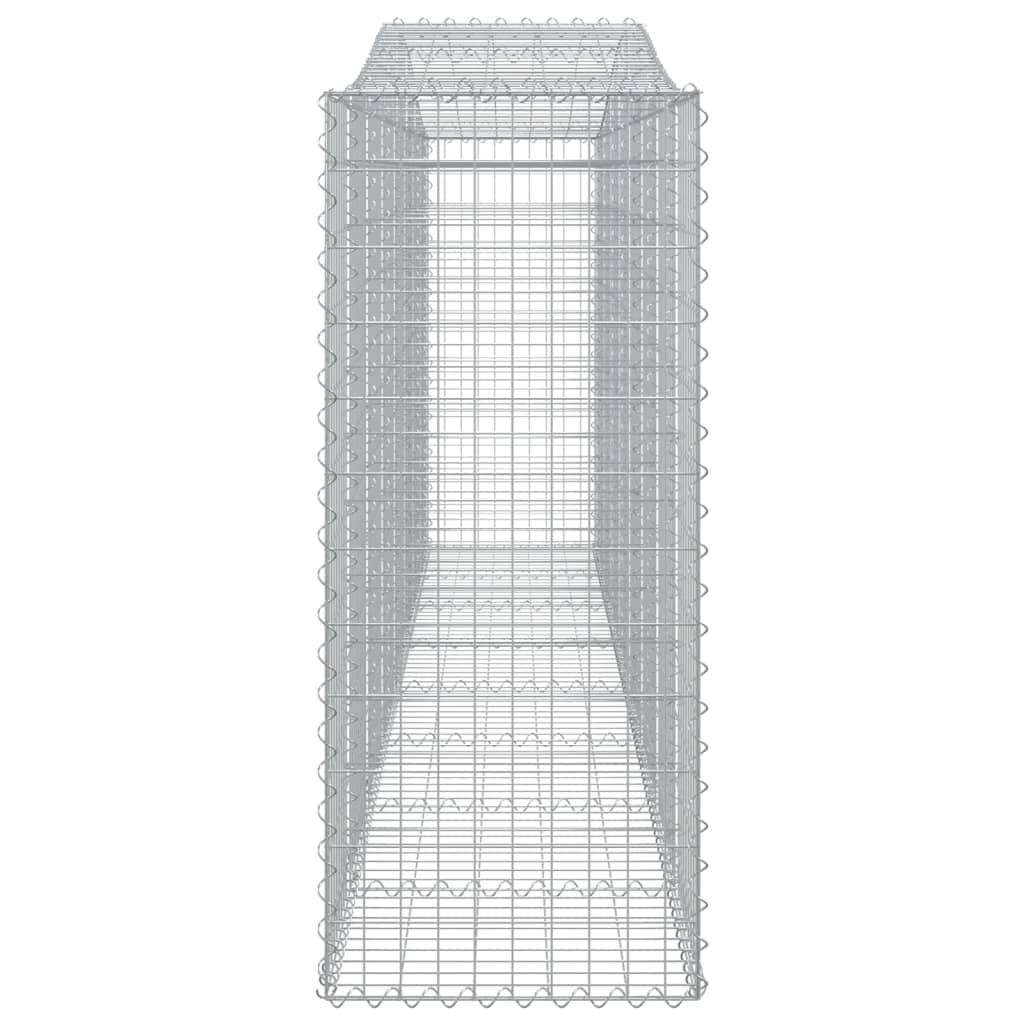 Gabionkurver buede 3 stk 400x50x120/140 cm galvanisert jern
