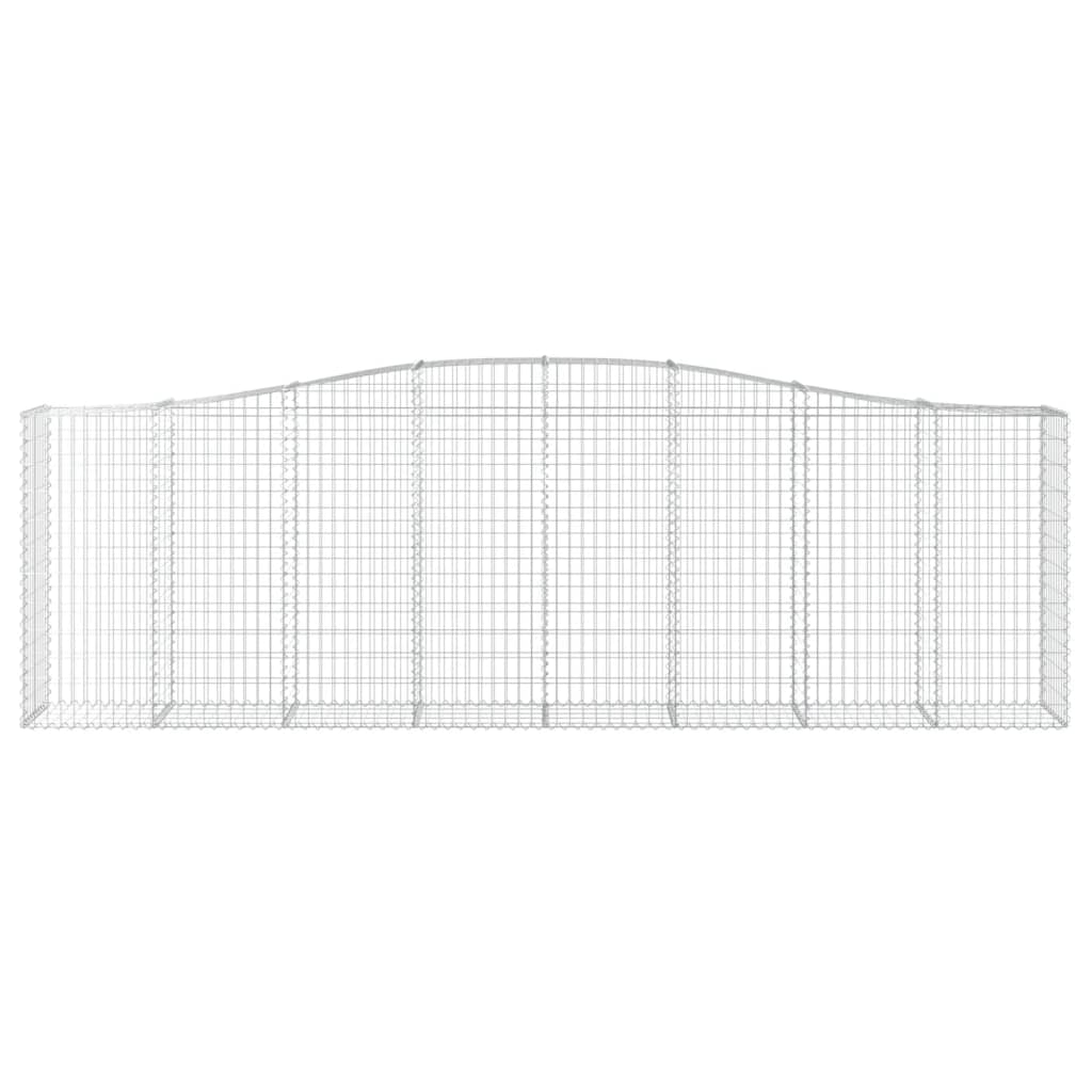 Gabionkurver buede 8 stk 400x50x120/140 cm galvanisert jern