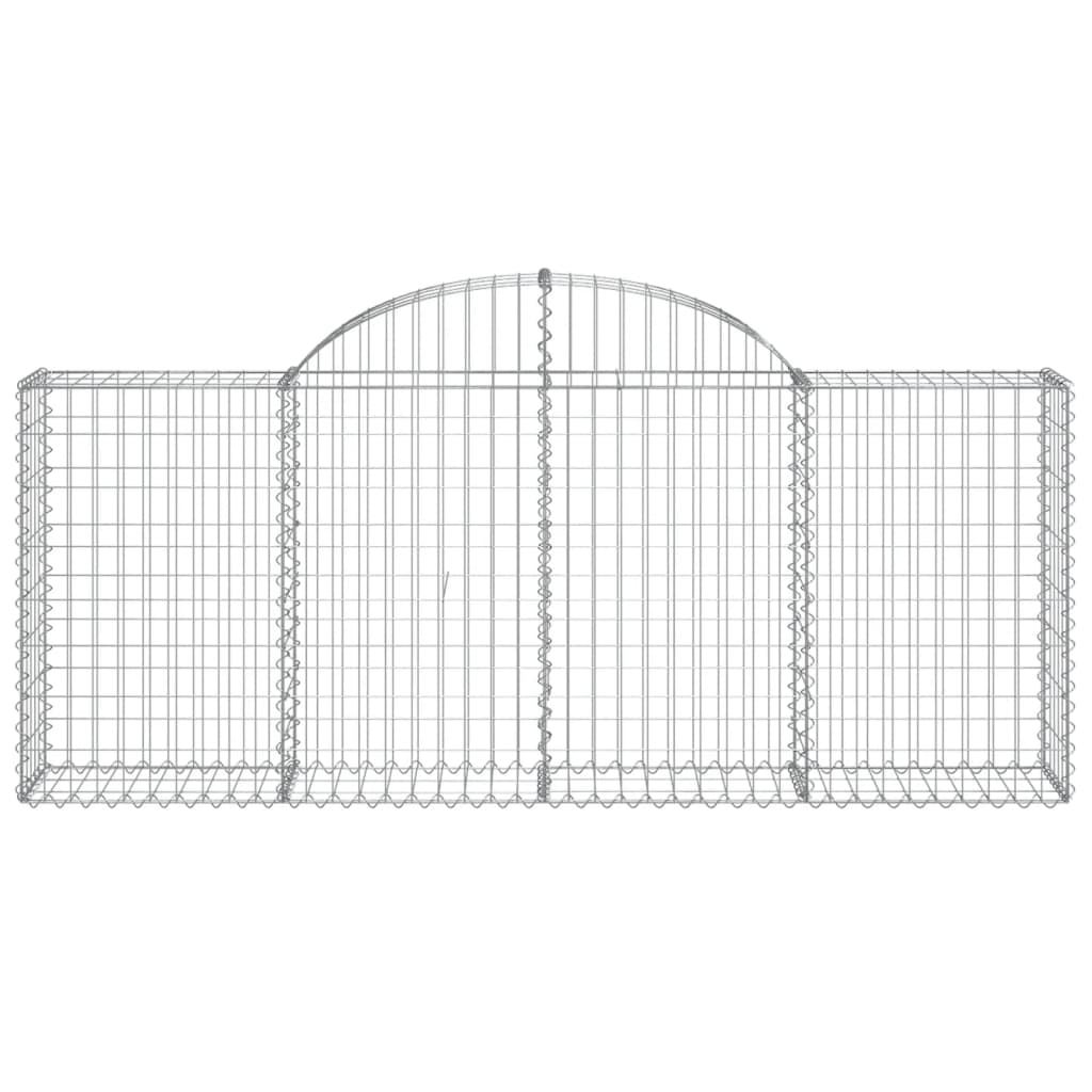 Gabionkurver buede 13 stk 200x30x80/100 cm galvanisert jern