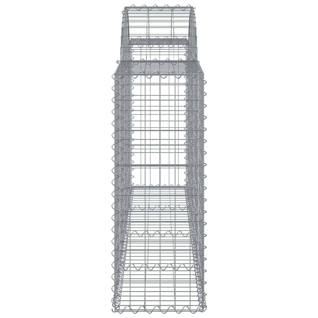 Gabionkurver buede 13 stk 200x30x80/100 cm galvanisert jern