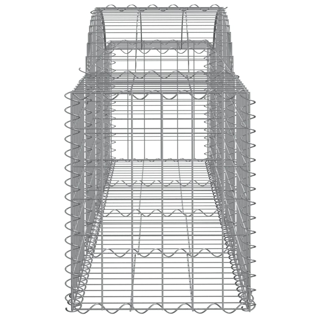Gabionkurver buede 11 stk 200x50x60/80 cm galvanisert jern