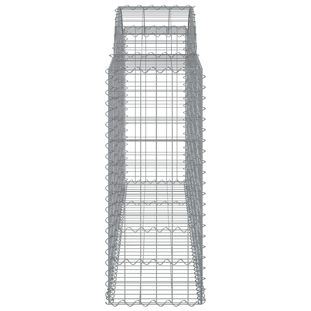 Gabionkurver buede 14 stk 200x50x100/120 cm galvanisert jern