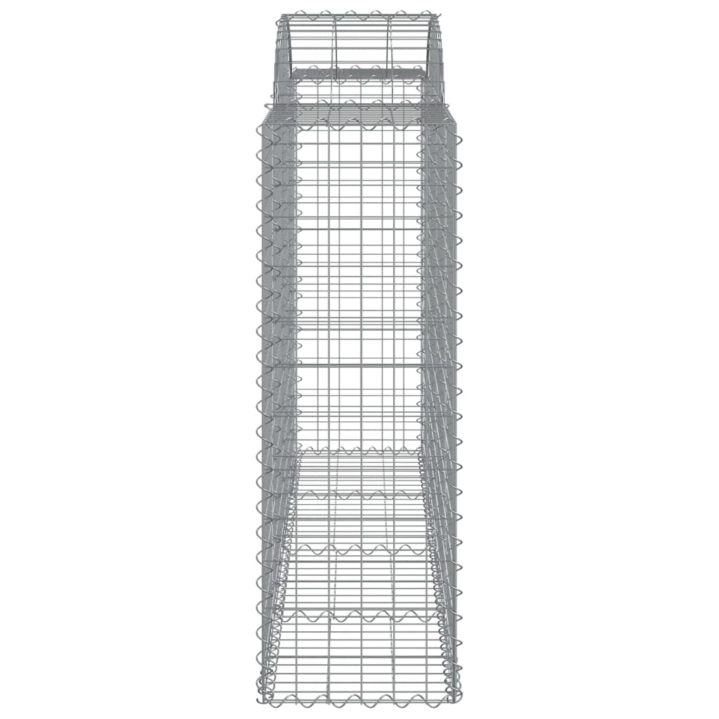 Gabionkurver buede 7 stk 200x50x120/140 cm galvanisert jern