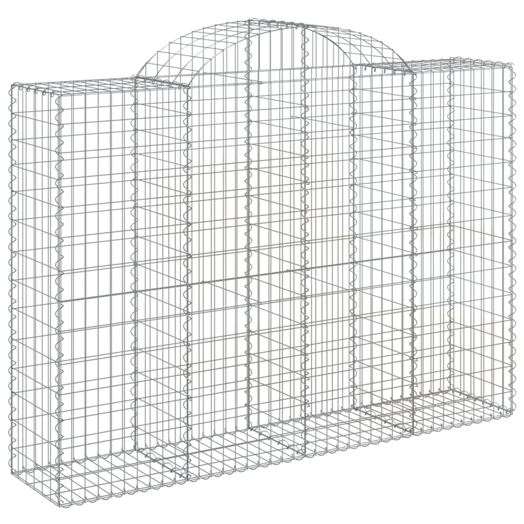 Gabionkurver buede 20 stk 200x50x140/160 cm galvanisert jern