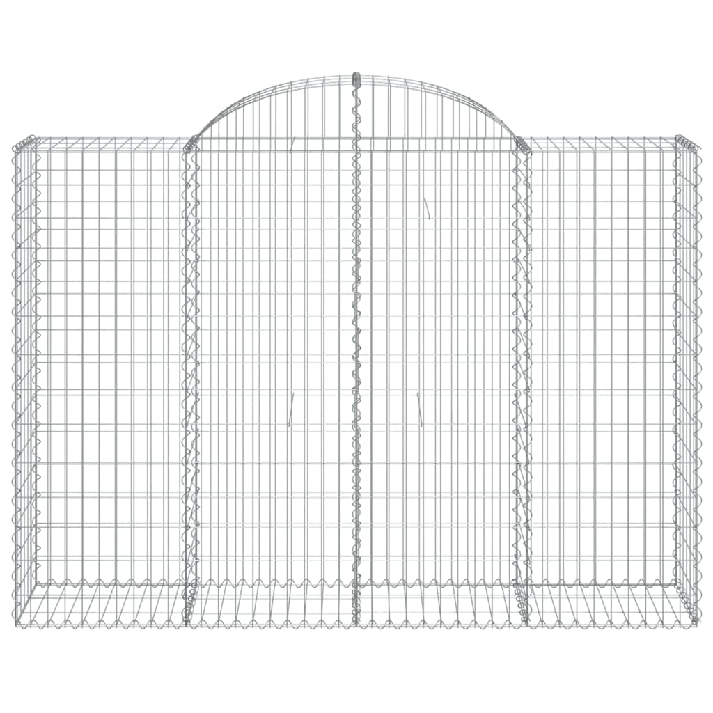 Gabionkurver buede 20 stk 200x50x140/160 cm galvanisert jern
