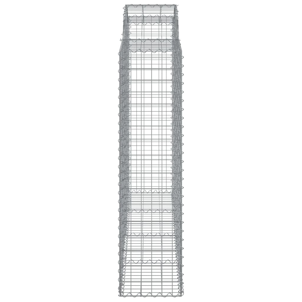 Gabionkurver buede 7 stk 200x50x160/180 cm galvanisert jern