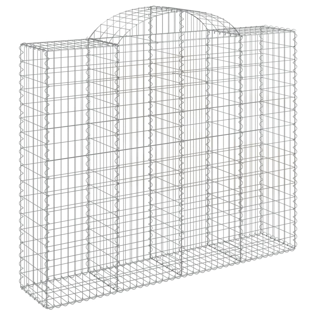 Gabionkurver buede 20 stk 200x50x160/180 cm galvanisert jern