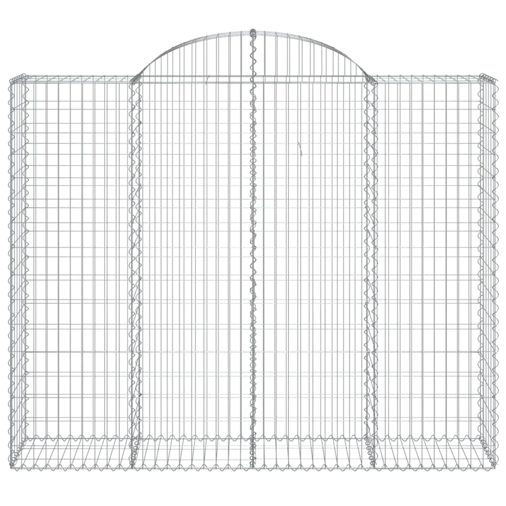 Gabionkurver buede 20 stk 200x50x160/180 cm galvanisert jern