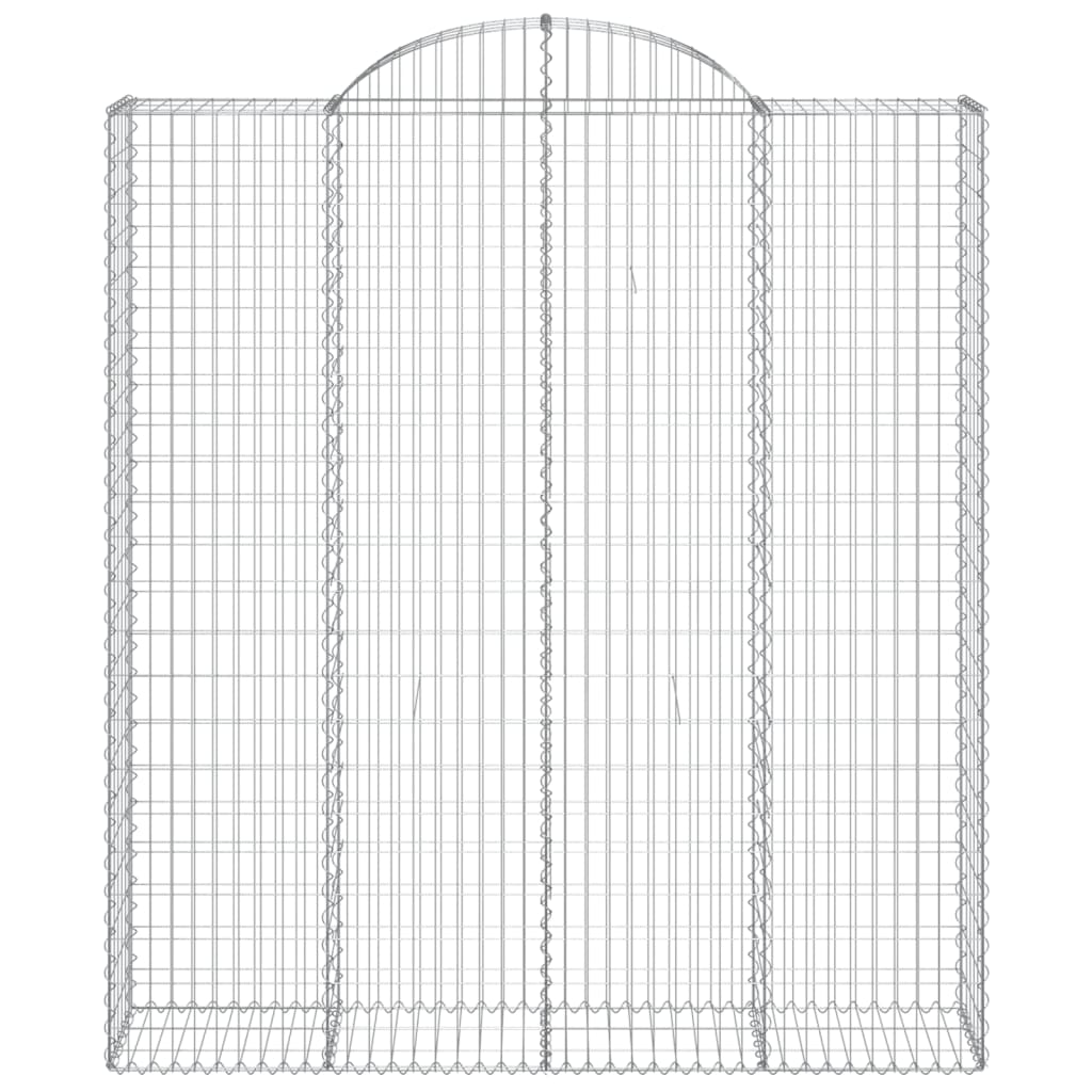 Gabionkurver buede 7 stk 200x50x220/240 cm galvanisert jern