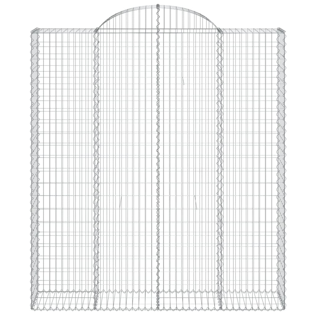Gabionkurver buede 11 stk 200x50x220/240 cm galvanisert jern