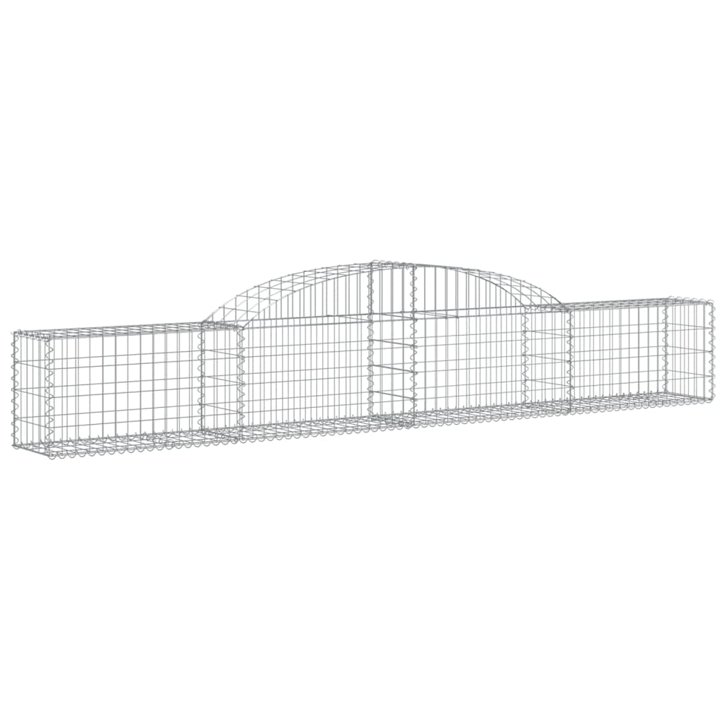 Gabionkurver buede 3 stk 300x30x40/60 cm galvanisert jern