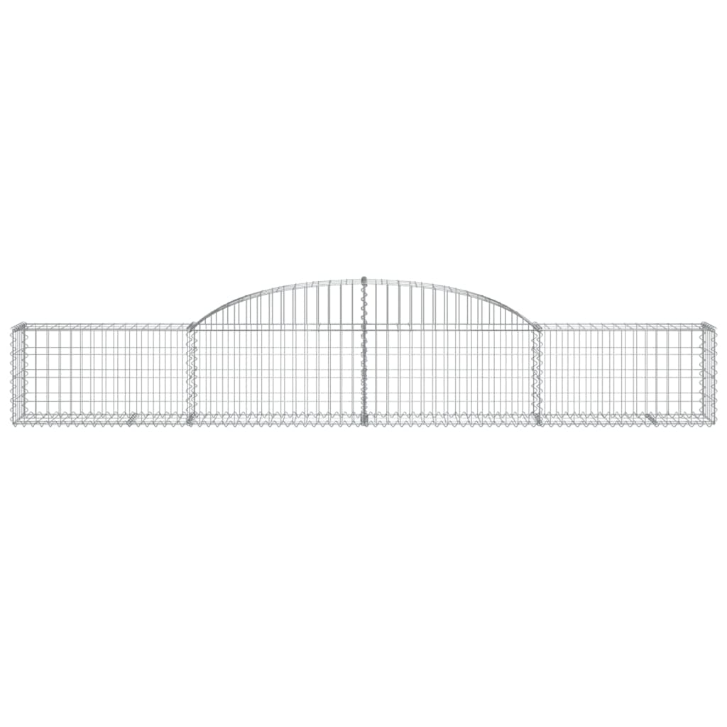 Gabionkurver buede 3 stk 300x30x40/60 cm galvanisert jern