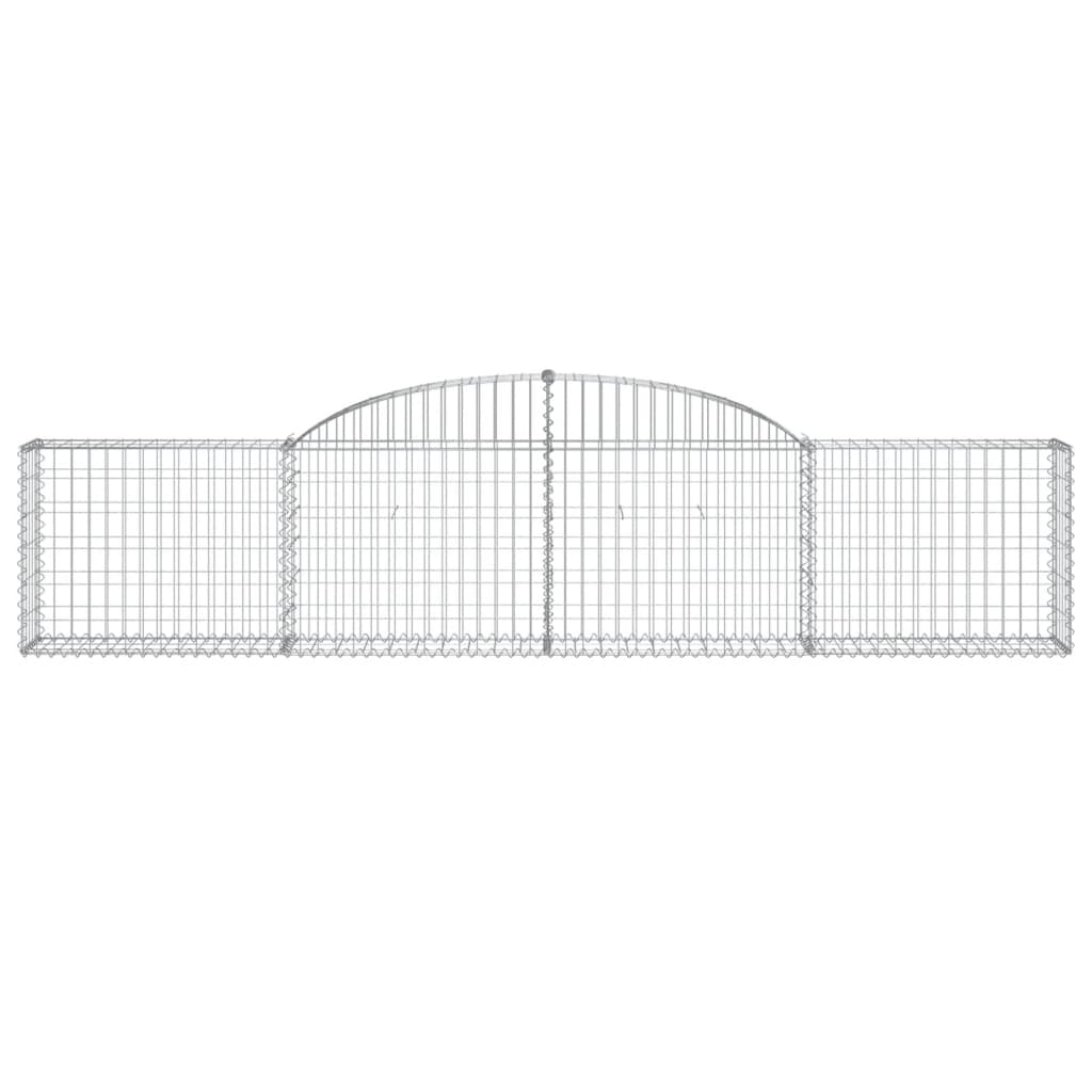 Gabionkurver buede 20 stk 300x30x60/80 cm galvanisert jern