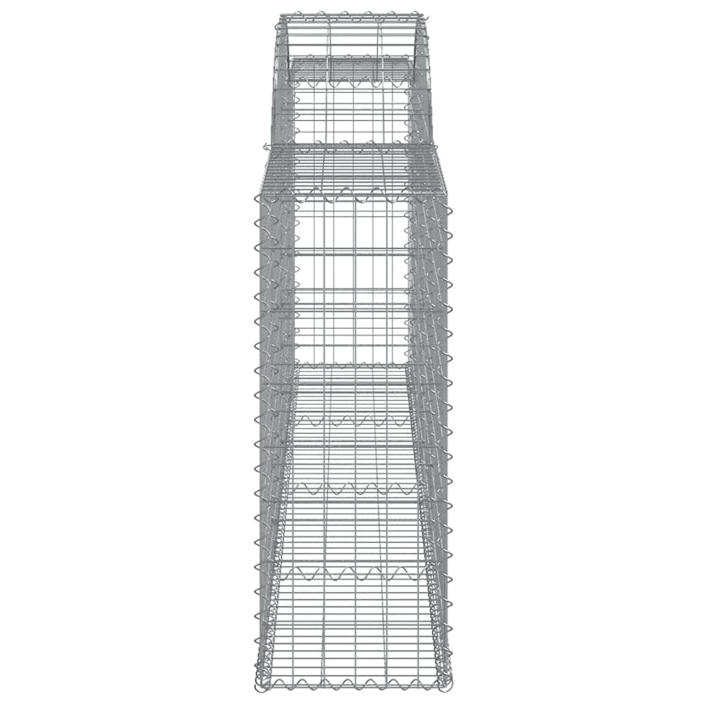 Gabionkurver buede 9 stk 300x30x80/100 cm galvanisert jern