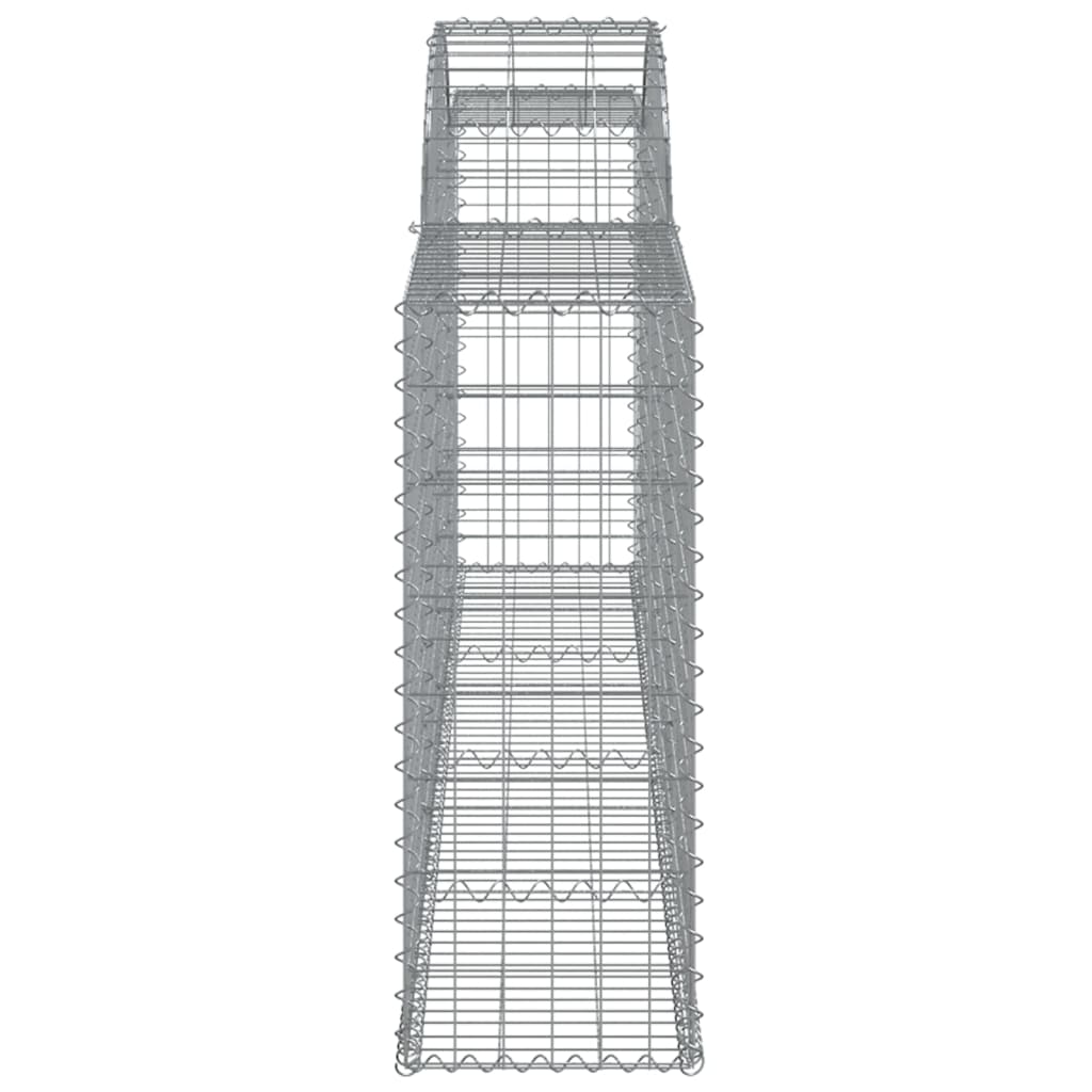 Gabionkurver buede 15 stk 300x30x80/100 cm galvanisert jern