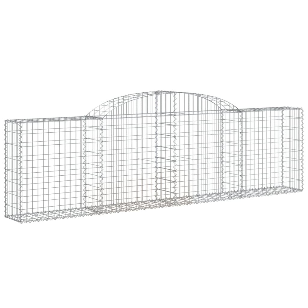 Gabionkurver buede 30 stk 300x30x80/100 cm galvanisert jern