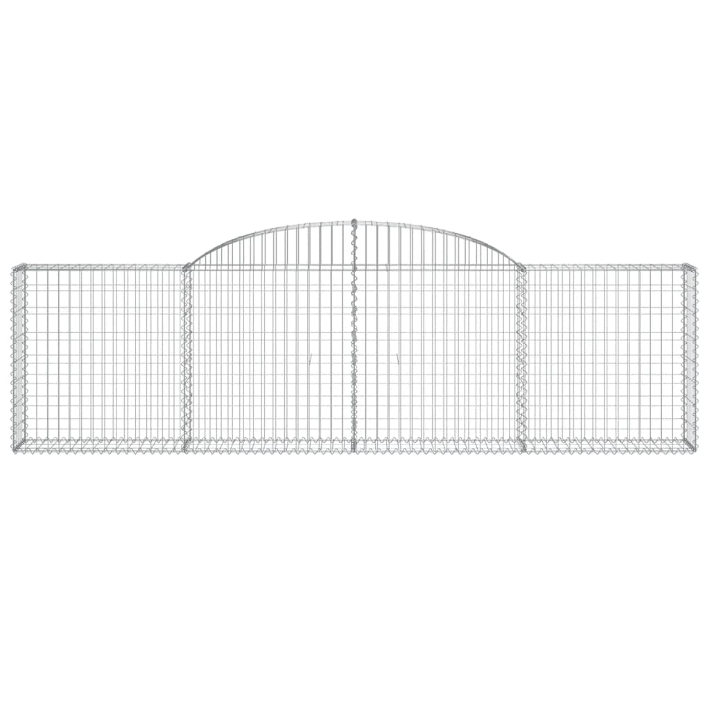 Gabionkurver buede 30 stk 300x30x80/100 cm galvanisert jern