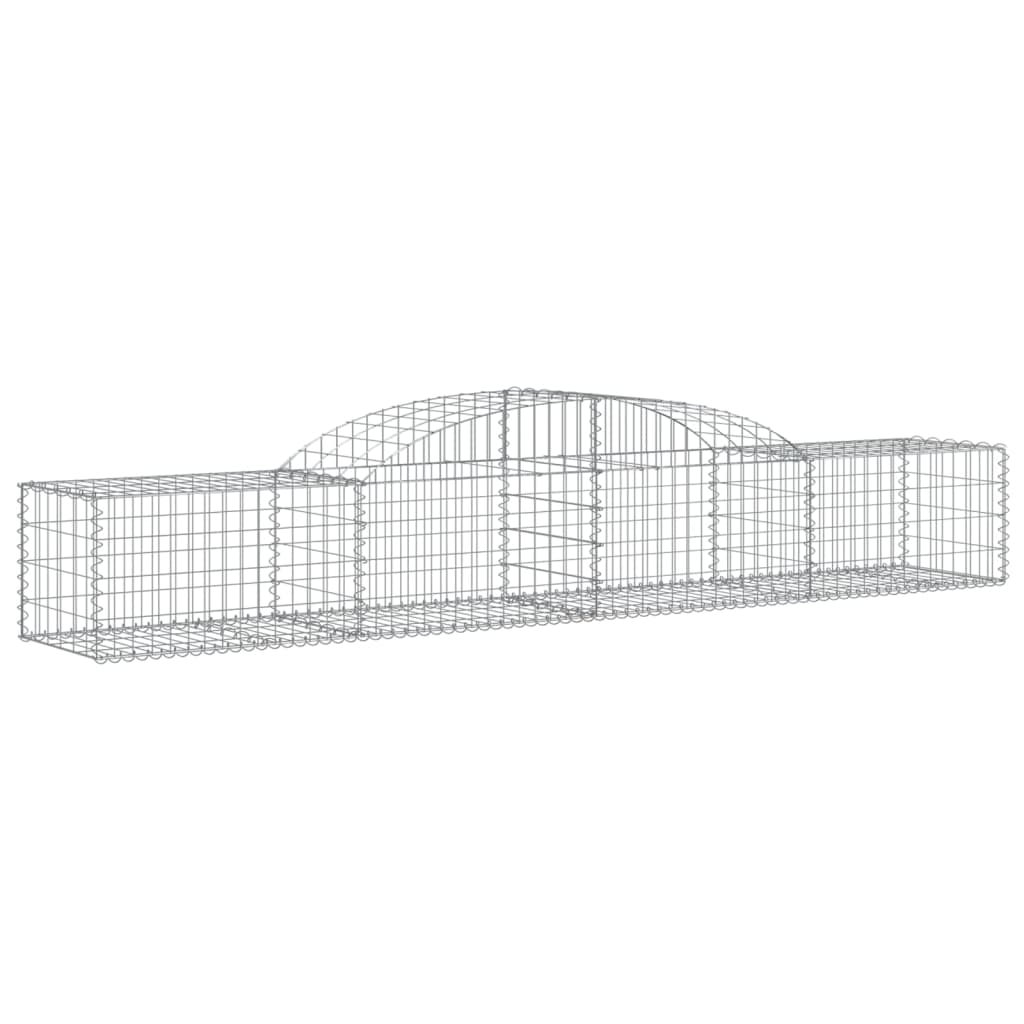 Gabionkurver buede 25 stk 300x50x40/60 cm galvanisert jern
