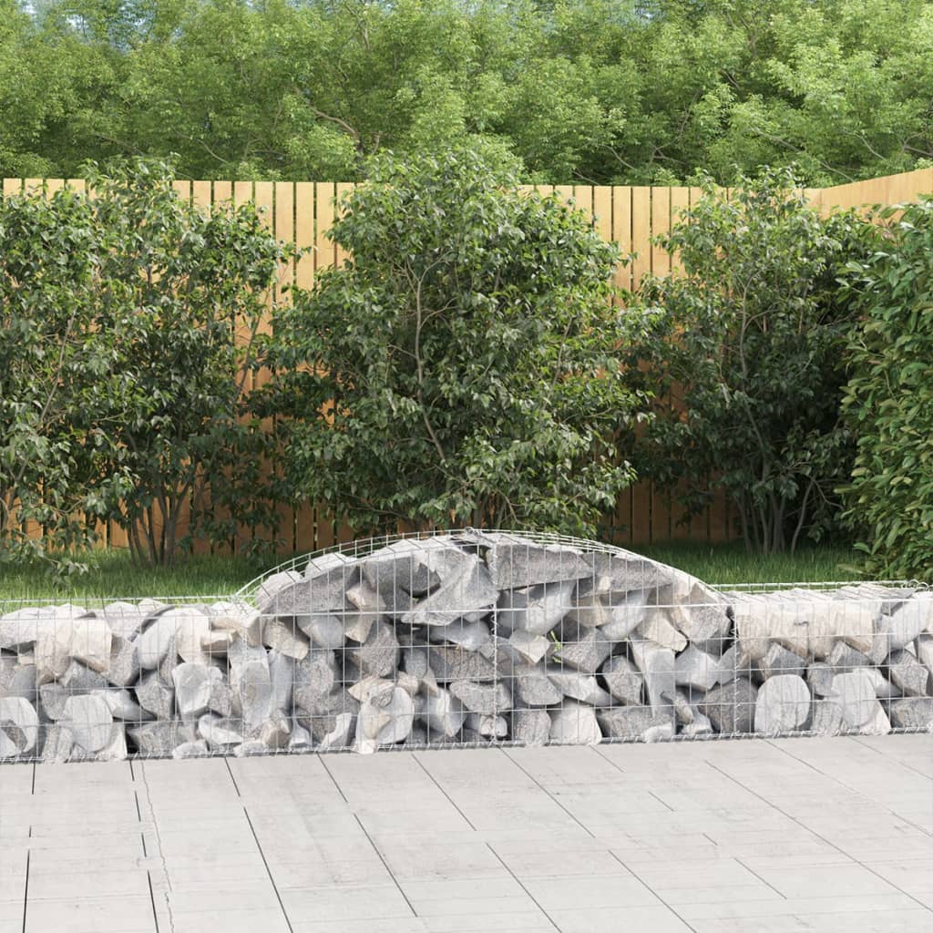 Gabionkurver buede 25 stk 300x50x40/60 cm galvanisert jern