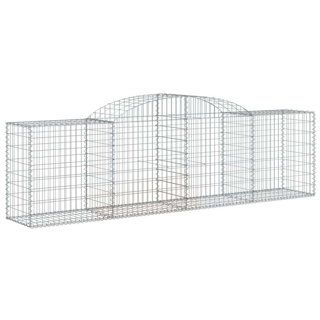 Gabionkurver buede 7 stk 300x50x80/100 cm galvanisert jern