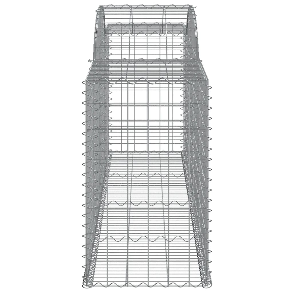 Gabionkurver buede 7 stk 300x50x80/100 cm galvanisert jern