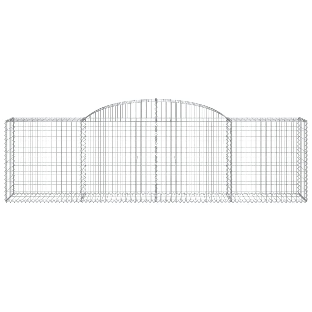Gabionkurver buede 11 stk 300x50x80/100 cm galvanisert jern