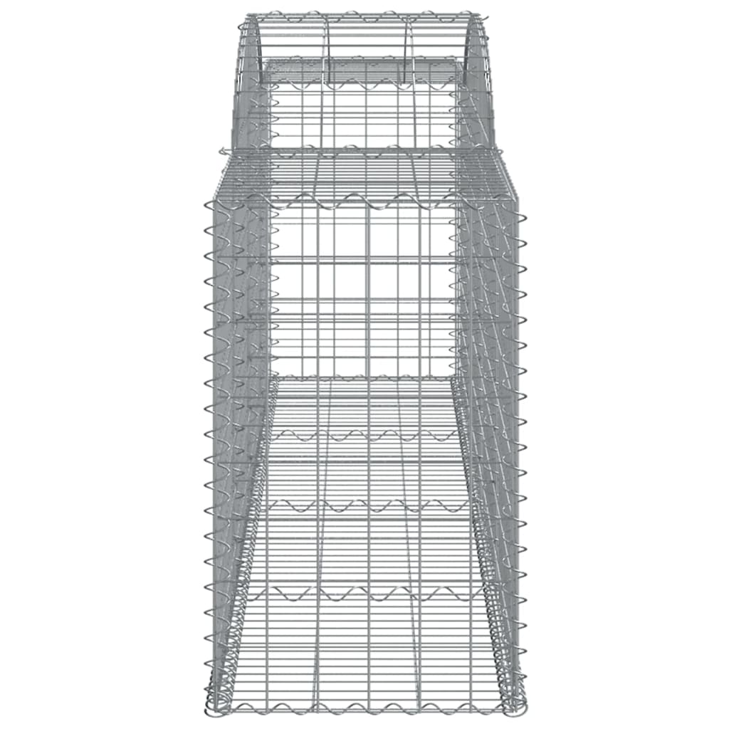 Gabionkurver buede 12 stk 300x50x80/100 cm galvanisert jern