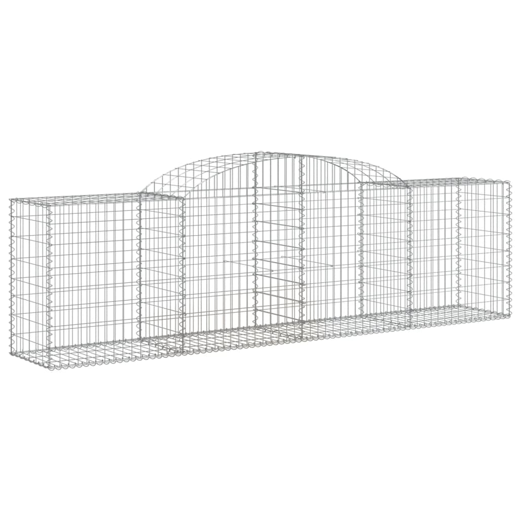 Gabionkurver buede 20 stk 300x50x80/100 cm galvanisert jern