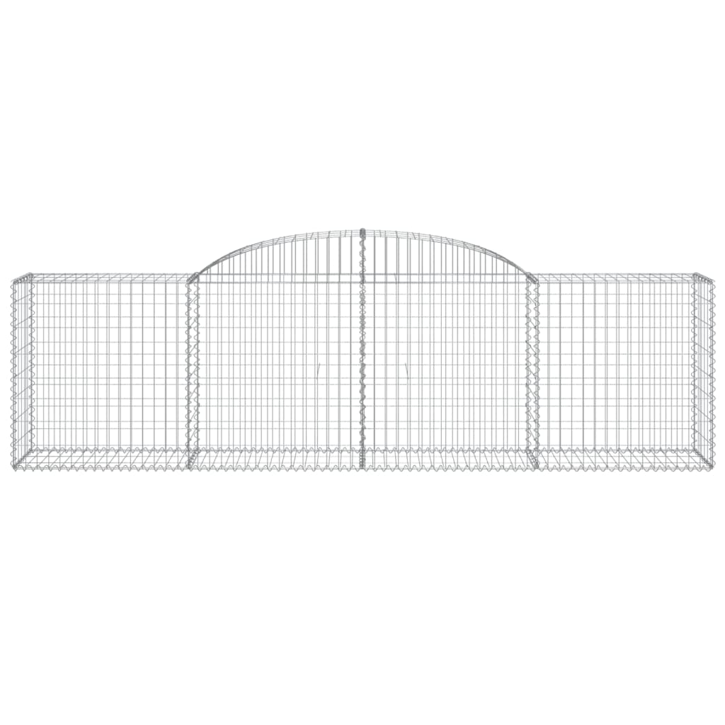 Gabionkurver buede 20 stk 300x50x80/100 cm galvanisert jern