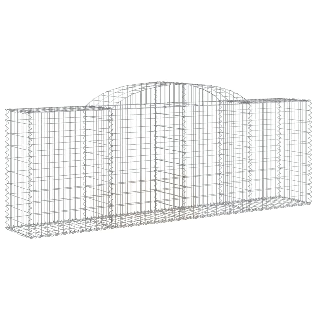 Gabionkurver buede 17 stk 300x50x100/220 cm galvanisert jern