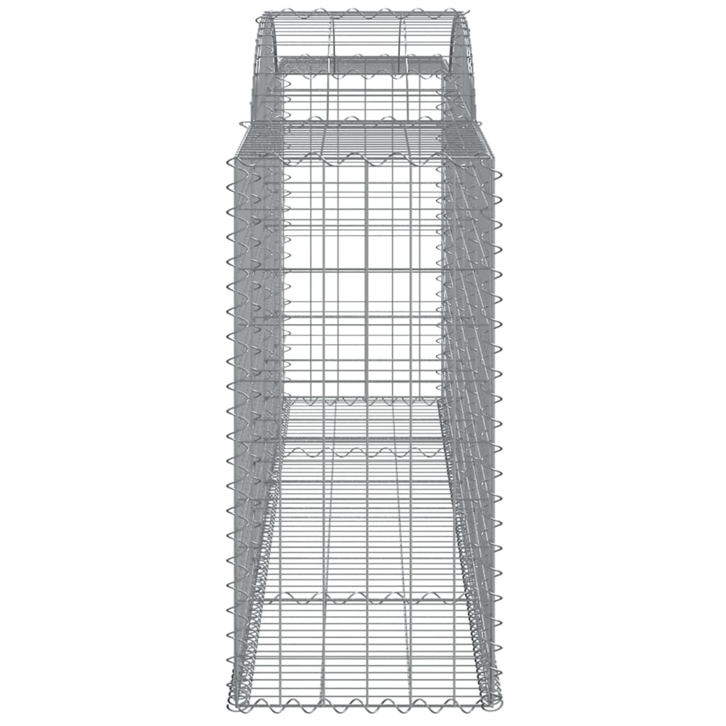 Gabionkurver buede 17 stk 300x50x100/220 cm galvanisert jern