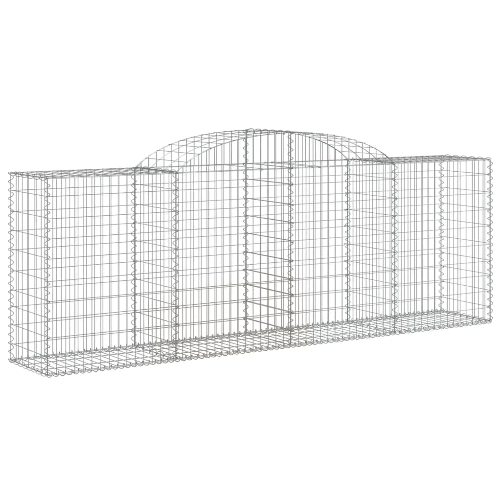 Gabionkurver buede 20 stk 300x50x100/120 cm galvanisert jern