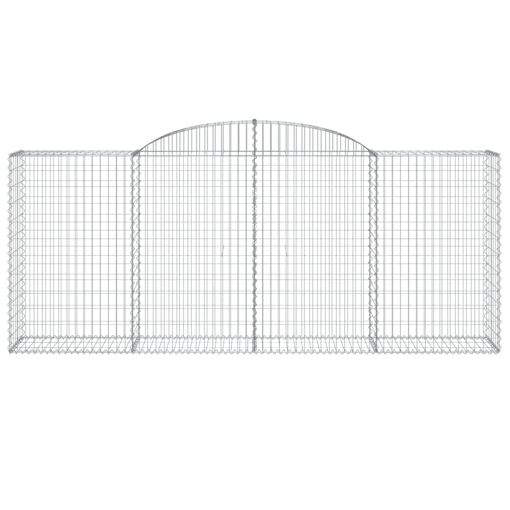Gabionkurver buede 25 stk 300x50x120/140 cm galvanisert jern