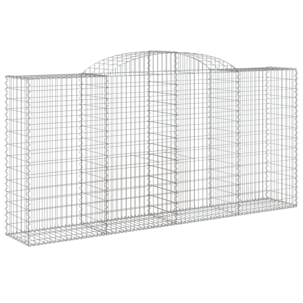 Gabionkurver buede 7 stk 300x50x140/160 cm galvanisert jern