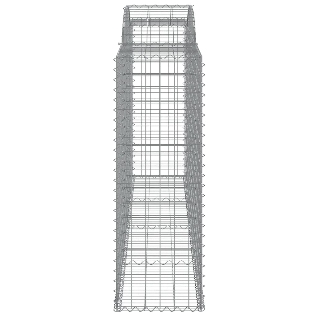 Gabionkurver buede 7 stk 300x50x140/160 cm galvanisert jern