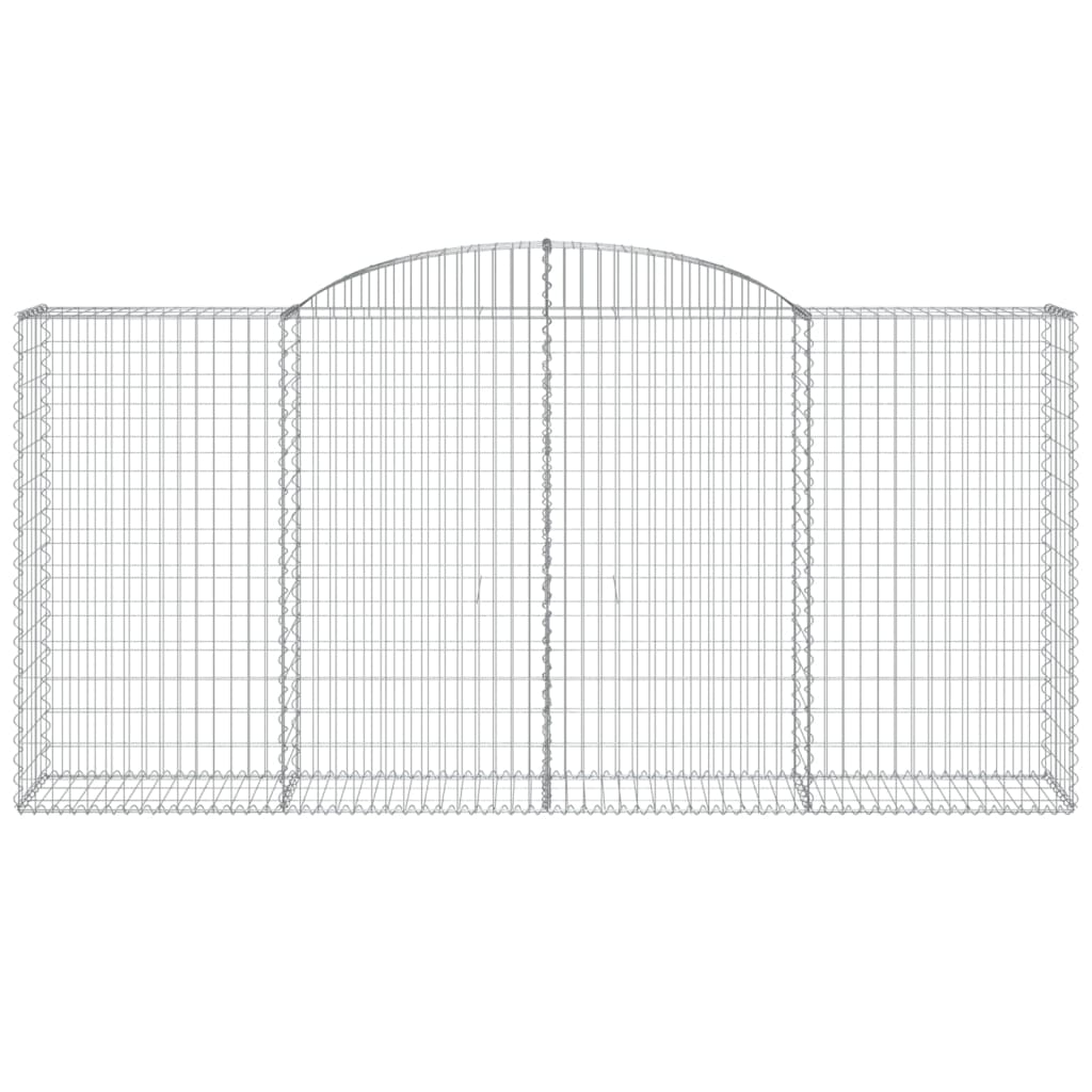 Gabionkurver buede 12 stk 300x50x140/160 cm galvanisert jern