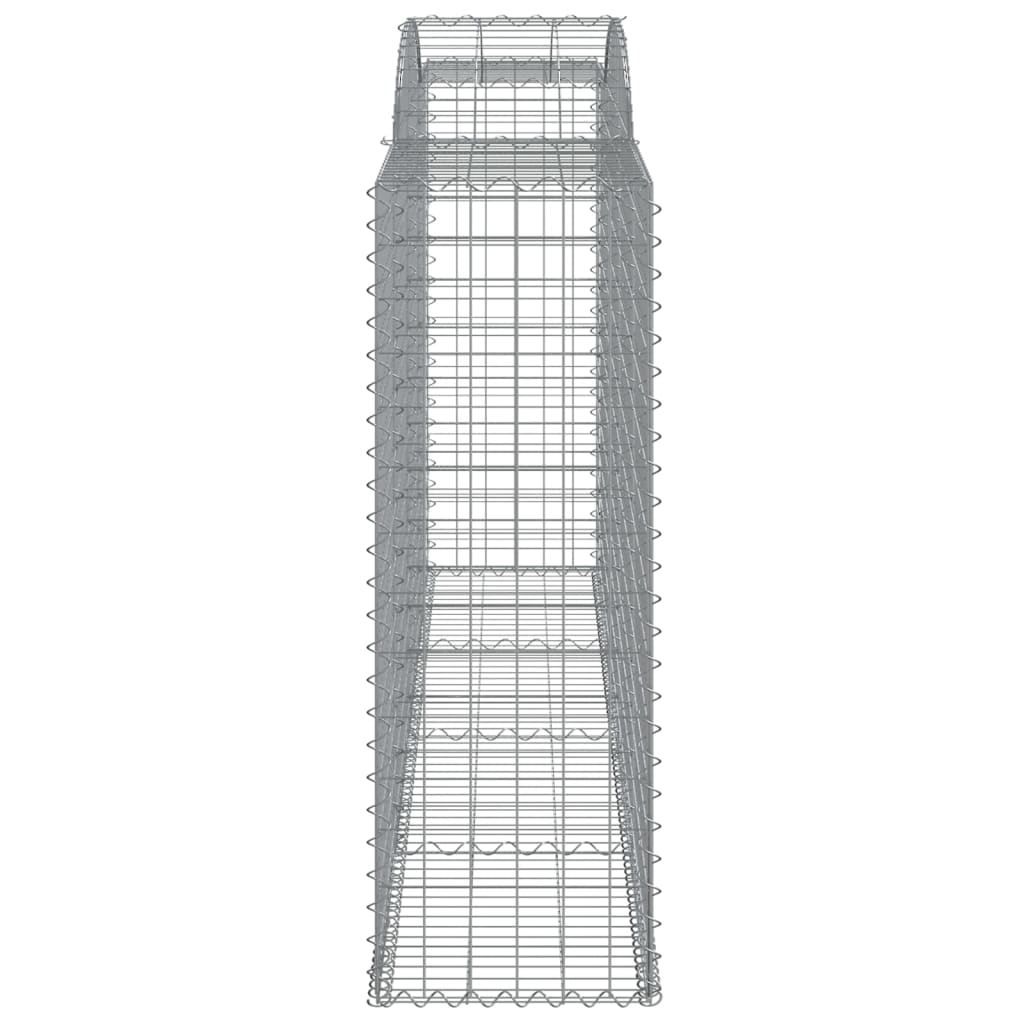 Gabionkurver buede 12 stk 300x50x140/160 cm galvanisert jern