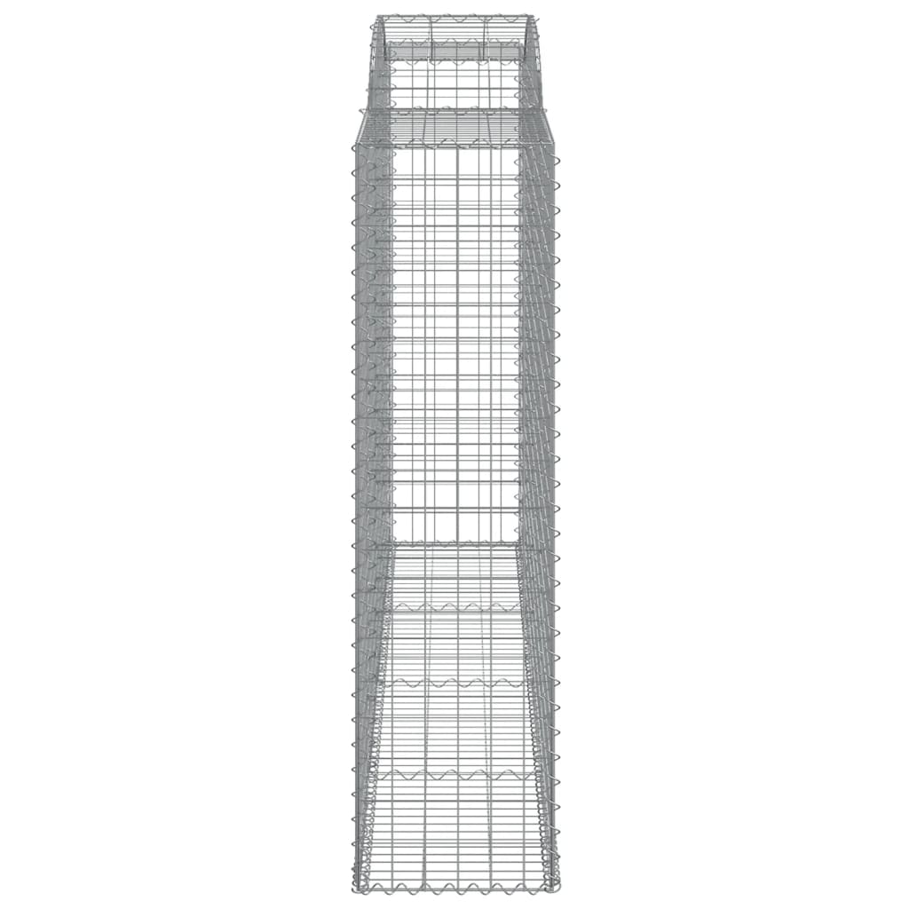 Gabionkurver buede 9 stk 300x50x180/200 cm galvanisert jern