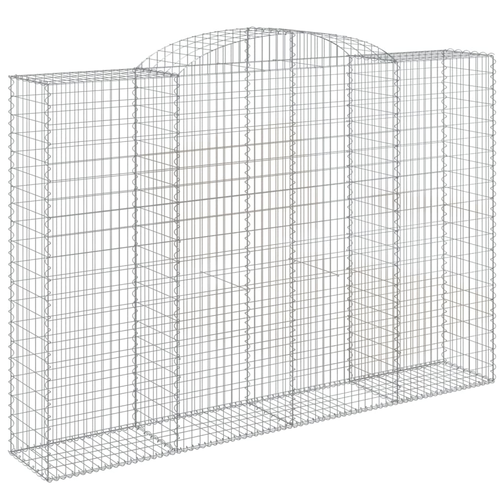 Gabionkurver buede 2 stk 300x50x200/220 cm galvanisert jern
