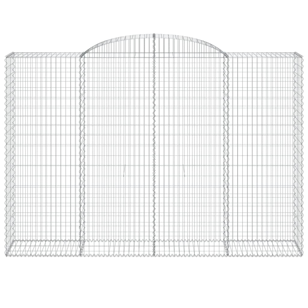 Gabionkurver buede 7 stk 300x50x200/220 cm galvanisert jern