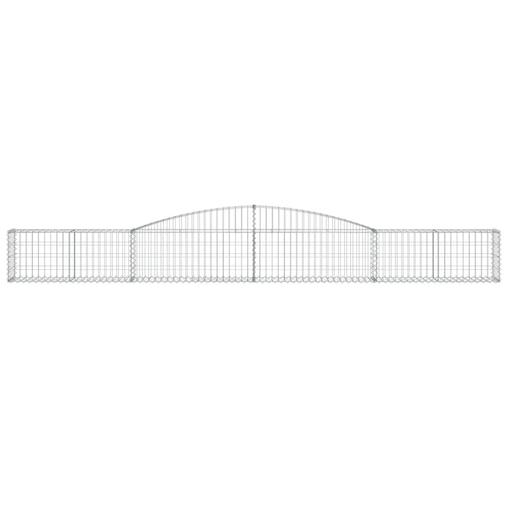 Gabionkurver buede 9 stk 400x30x40/60 cm galvanisert jern