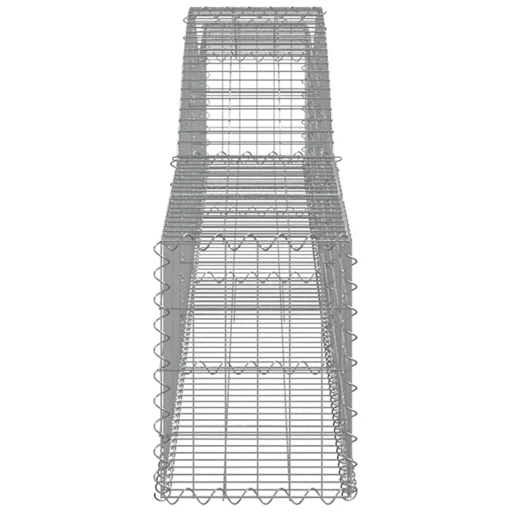Gabionkurver buede 9 stk 400x30x40/60 cm galvanisert jern