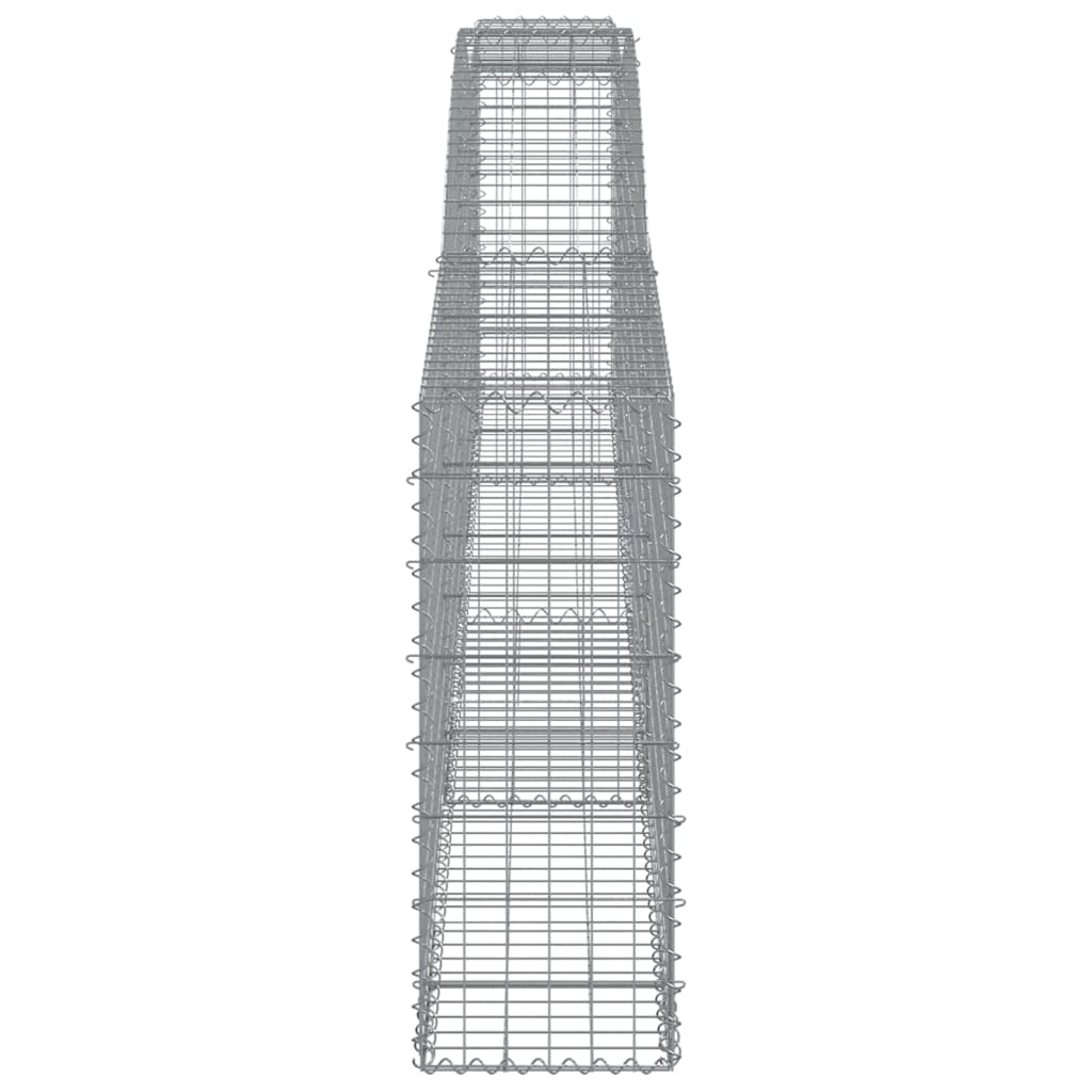 Gabionkurver buede 7 stk 400x30x80/100 cm galvanisert jern