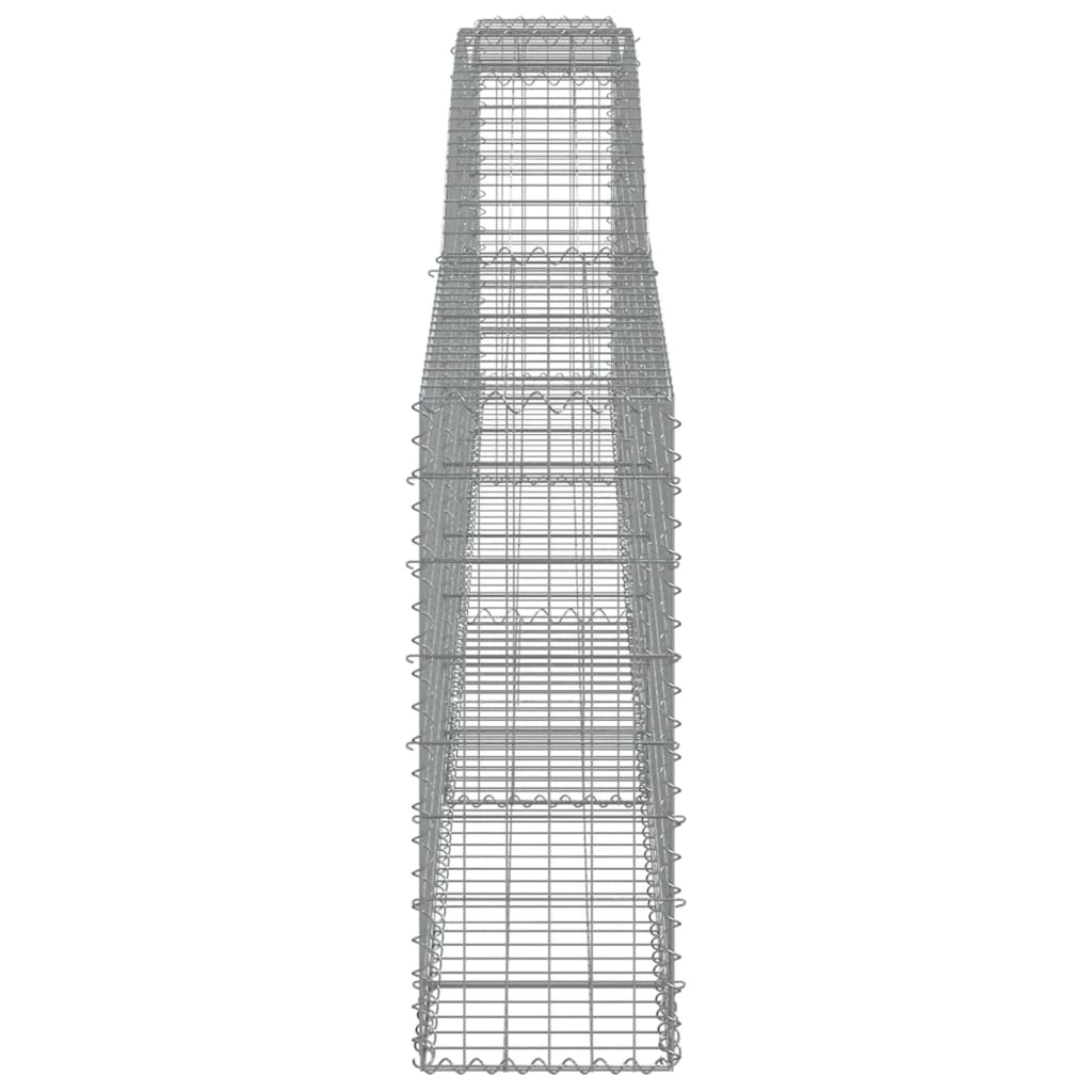 Gabionkurver buede 10 stk 400x30x80/100 cm galvanisert jern