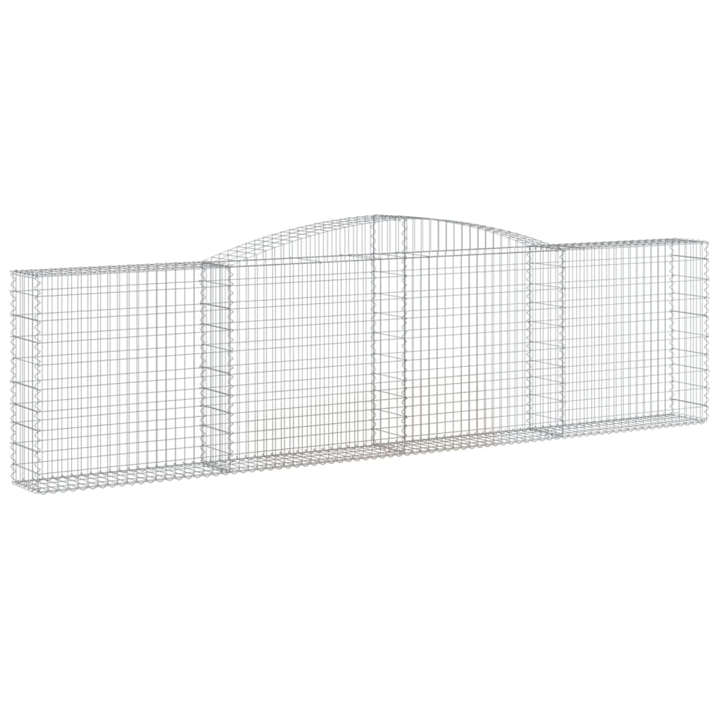 Gabionkurver buede 3 stk 400x30x100/120 cm galvanisert jern