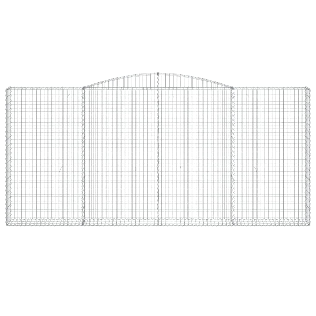 Gabionkurver buede 3 stk 400x30x180/200 cm galvanisert jern