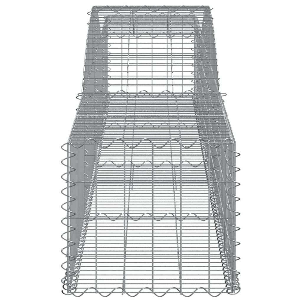 Gabionkurver buede 20 stk 400x50x40/60 cm galvanisert jern